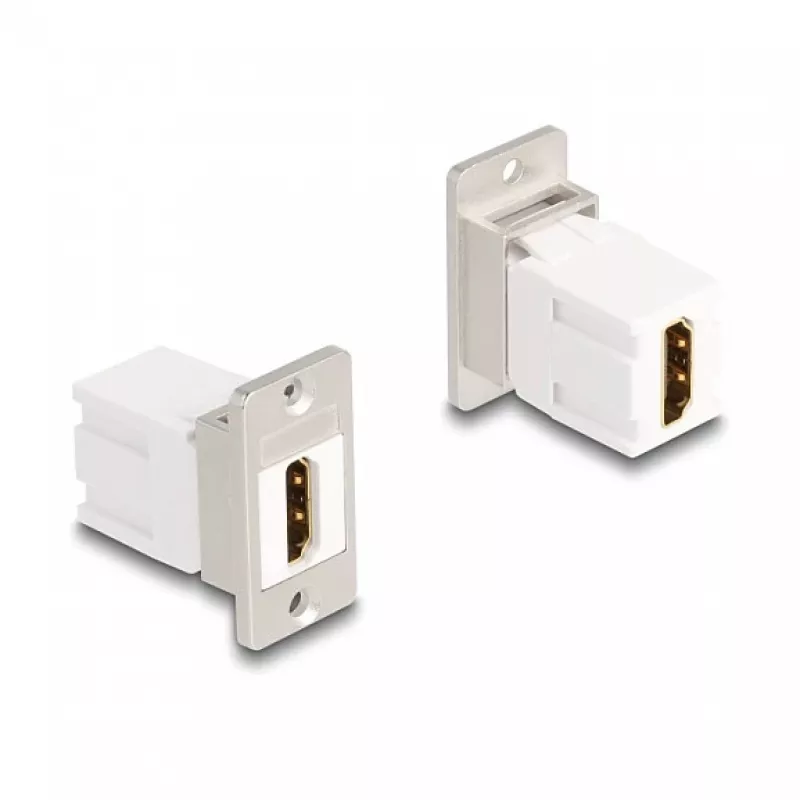 DeLOCK keystone modulis 67166 HDMI plokščias Sidabrinė White