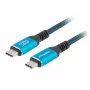 USB-C į USB-C kabelis LANBERG CA-CMCM-45CU-0020-BK, 240W PD, 8K@60Hz, 2,0 m