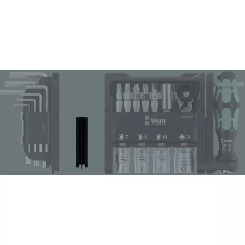 Adapteris Wera Tool-Check Modular 10,5 x 47,0 x 16,5, skirtas Tool-Check rinkiniams