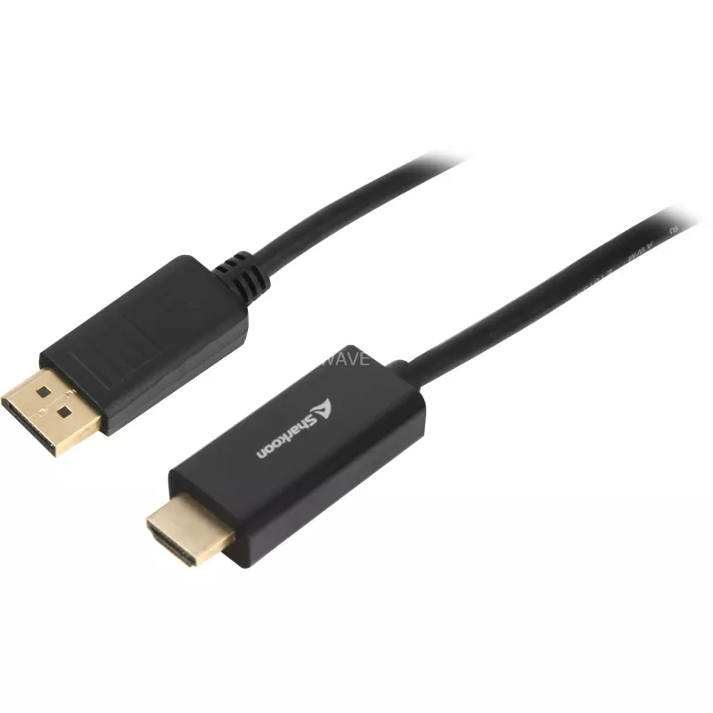 „DisplayPort“ į HDMI adapteris „Sharkoon“ 4K 60 Hz, 1 m laidas