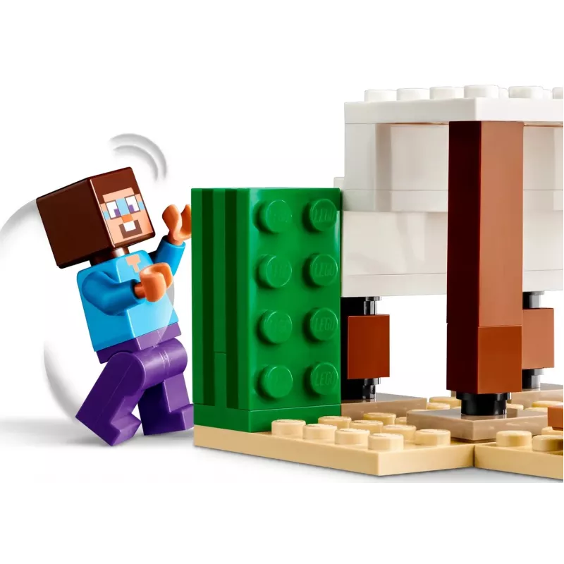 Lego Minecraft 21251 Steve'o dykumos ekspedicijos žaislų biomas komplektas