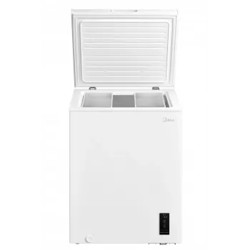 Midea šaldiklis | MDRC207FEE01 | Energinio efektyvumo klasė E | Skrynia | Laisvai stovintis | Aukštis 85 cm | Bendra naudingoji talpa 142 L | Baltas