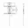 Sbox PLB-1246F fiksuotas plokščiaekranis LED TV laikiklis 37-70 50kg