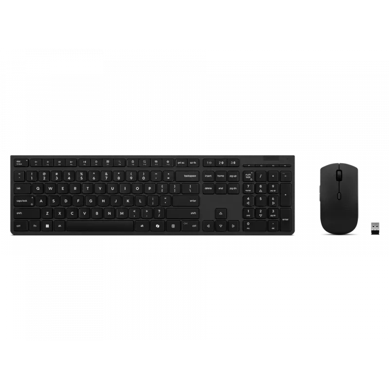 Belaidis įkraunamas klaviatūros ir pelės rinkinys Lenovo 4X31R64356 Bluetooth pilka