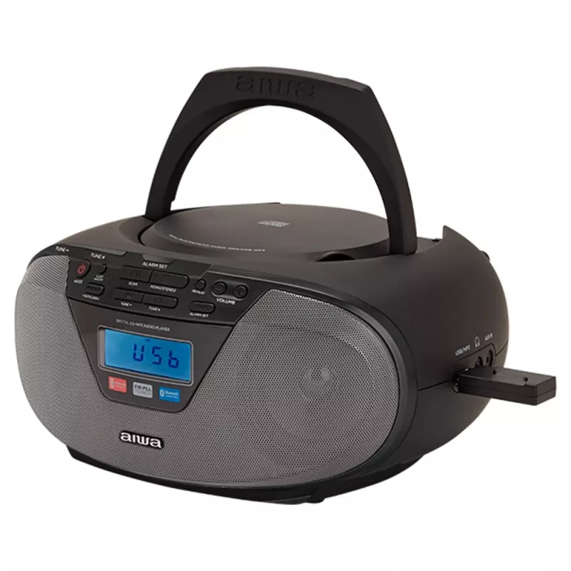 Audio Micro System Aiwa BBTU-400BK, CD/MP3/FM-PLL/BT grotuvas (juodas)