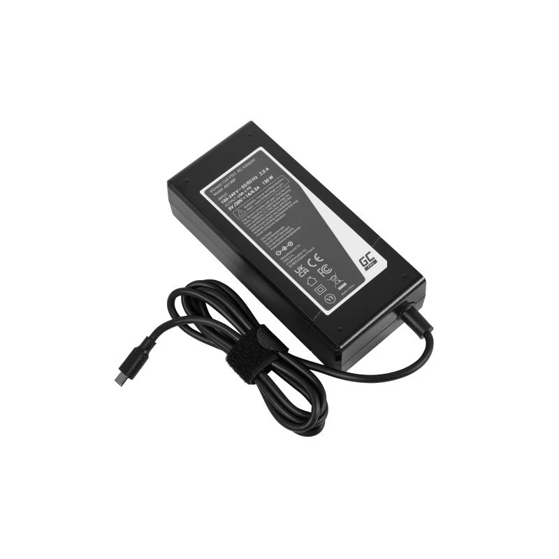 Green Cell AD140P maitinimo adapteris Universalus 130 W Juodas