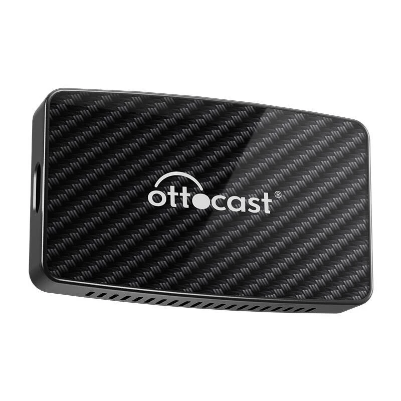 CarPlay/Android adapteris Ottocast CA400-S — 4-in-1: belaidis CarPlay ir Android Auto, laidinis Apple CarPlay ir Android Auto, juodas