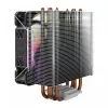 CPU oro aušintuvas SAVIO SAVGCOVORTEXX2ARGB su 4 šilumos vamzdeliais, 120 mm ARGB ventiliatoriumi, juodas
