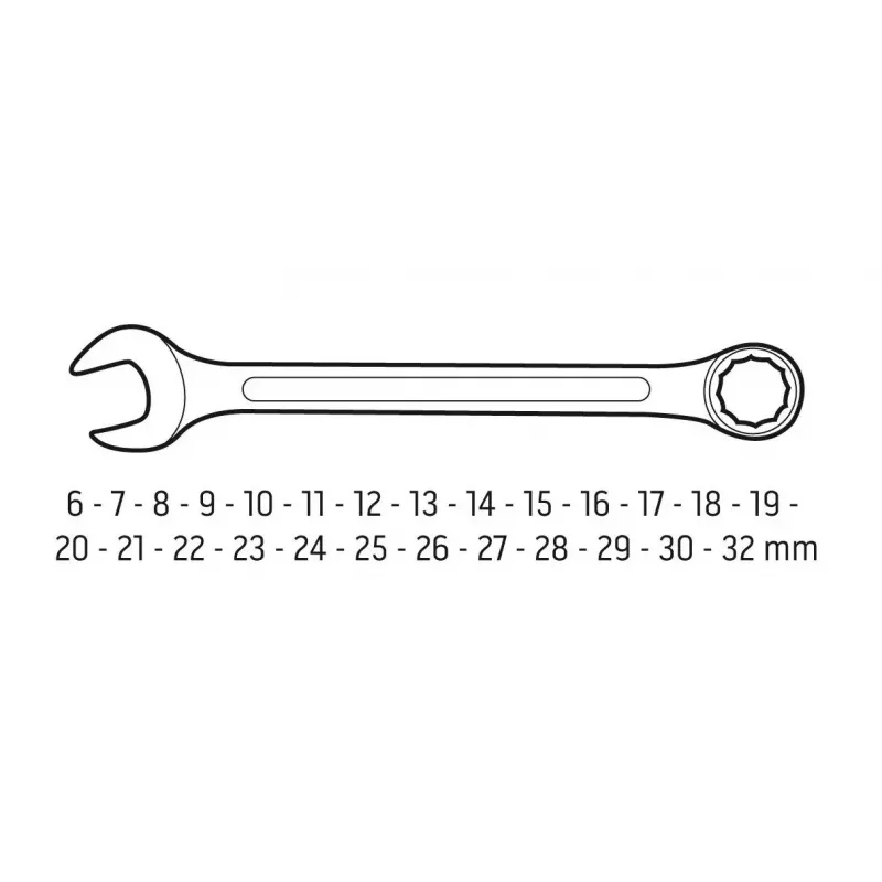 Neo Tools veržliarakčiai 6-32 mm, 26 vienetų rinkinys