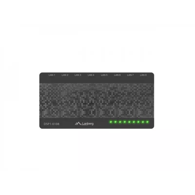 LANBERG DSP1-0108 Lanberg Switch DSP1-0108 8 prievadų 100 MB/s darbalaukio