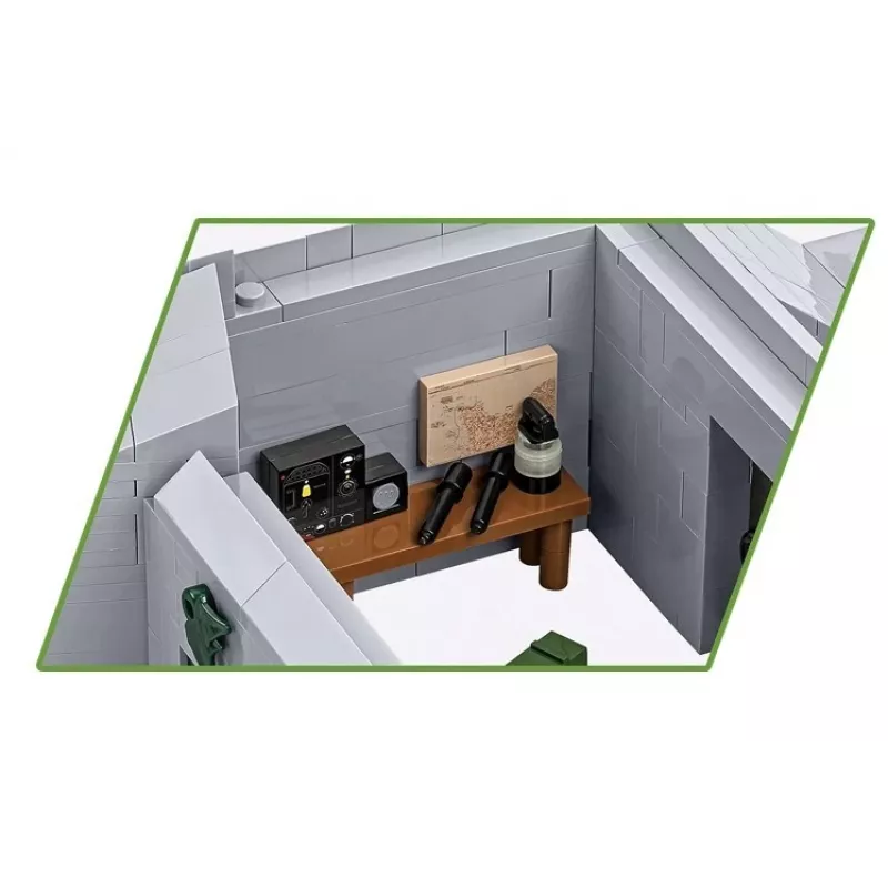 Konstruktorinis rinkinys Cobi German Bunker Regelbau 667/642 modelis COBI-3136 – detalus plytų rinkinys