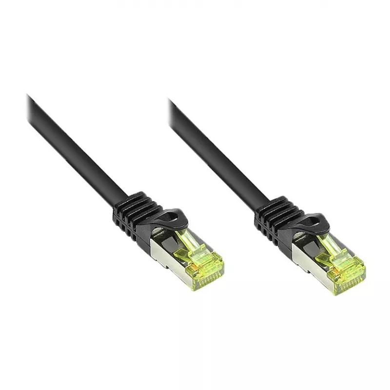 Good Connections komutacinis kabelis m. Cat.7 Rohk. juodas 0,15m