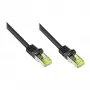 Good Connections komutacinis kabelis m. Cat.7 Rohk. juodas 0,15m
