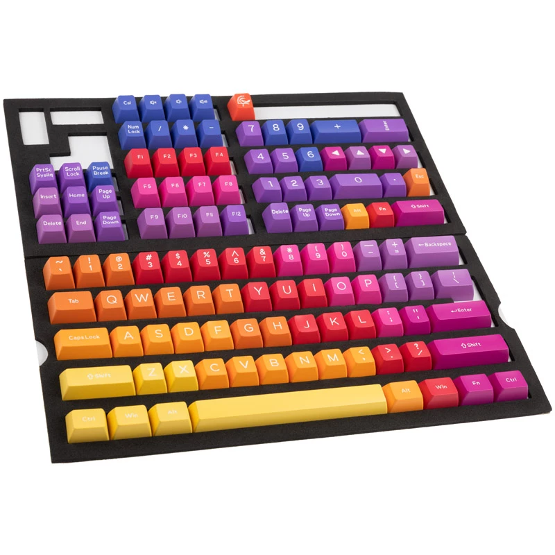 Klaviatūros klavišų dangteliai Ducky Afterglow DKSA108-USADZZWSG Daugiaspalviai ABS