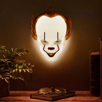 Stalinė lempa „Paladone Mask Light PP11207ITV2 Pennywise“ LED, teminė kaukės formos lempa