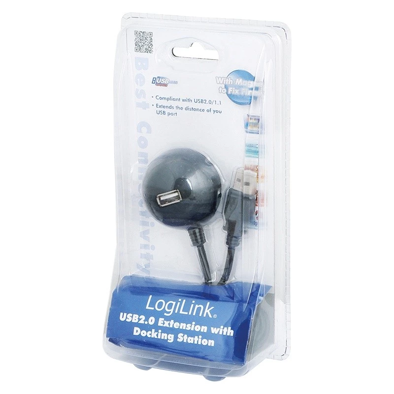 USB 2.0 prailginimo laidas su dokavimo jungtimi