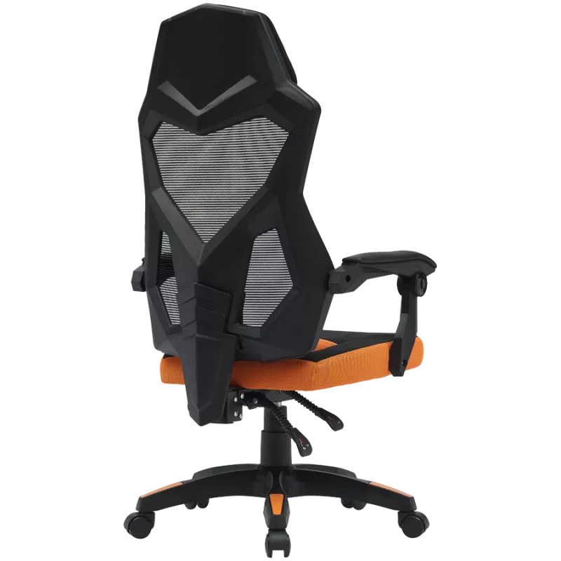 Žaidimų kėdė CANYON Wave MCH02 — tinklinė atlošas, ergonomiškas dizainas, juoda / oranžinė