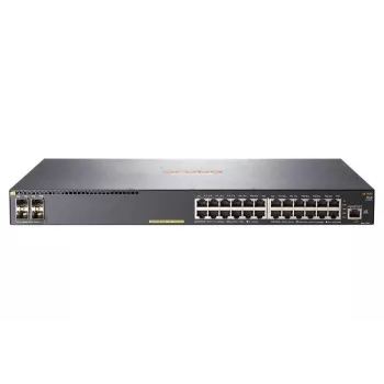 Switch HP Enterprise Aruba 2540 24G PoE 4SFP — 24× Gigabit PoE prievadai, 4× SFP įkėlimo jungtys