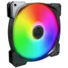 Korpuso ventiliatorius Montech HP140 ARGB PWM 140 mm (3 vnt. pakuotė) — 140 mm ARGB PWM aušinimo ventiliatoriai, 3 vnt. pakuotė
