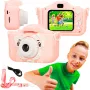 Extralink Camera Kids Camera H28 Dual Pink 1080P 30fps, 2.0 ekranas