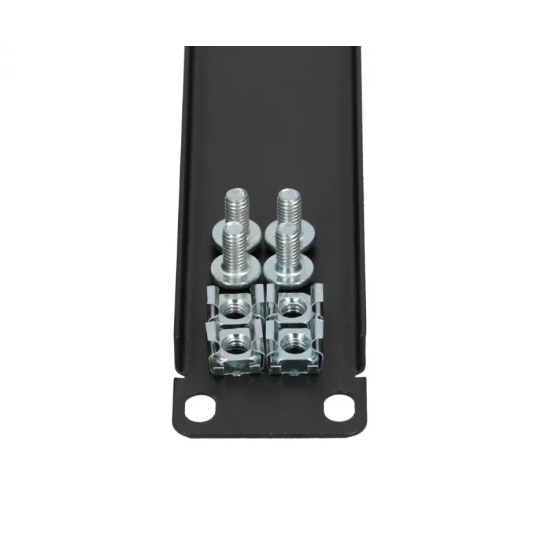 Rack blanking panel Extralink Front Blank Panel 1U 19 inch Juoda, steel housing