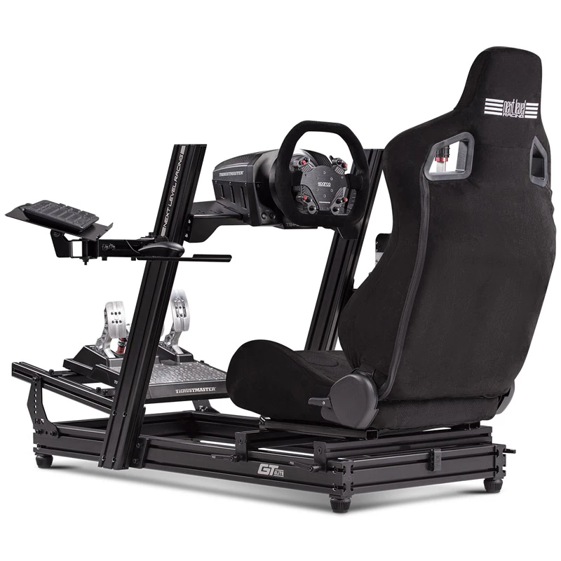 Klaviatūros ir pelės dėklas Next Level Racing NLR-E019 Elite Juoda Edition – reguliuojamas po stalu montuojamas dėklas klaviatūrai ir pelei