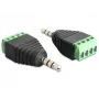 Kabelio lyčių adapteris DeLOCK 65453 3,5 mm 4 kontaktų, juoda/žalia