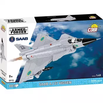Cobi Blocks Saab AJ 37 Viggen 881 elementų konstravimo rinkinys