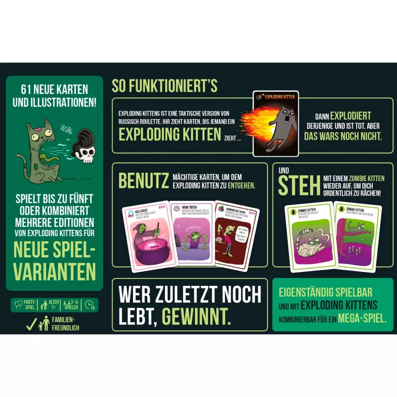 Zombie Kittens, kortų žaidimas