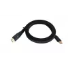 HDMI laidas v 2.1 plokščias juodas 3m