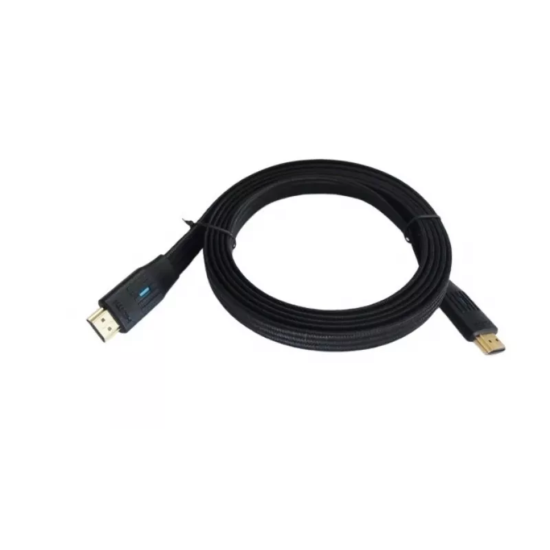 HDMI laidas v 2.1 plokščias juodas 3m