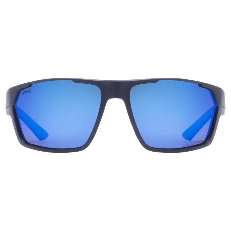 Universalios sportinės akiniai UVEX sportstyle 233 P — pilnas apvadas, unisex, tamsiai mėlyni, 28 g