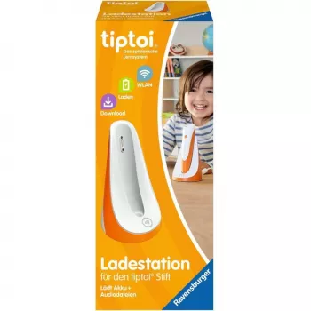 tiptoi įkrovimo stotelė Ravensburger 00111 vidaus naudojimui skirtas rašiklis oranžinė balta