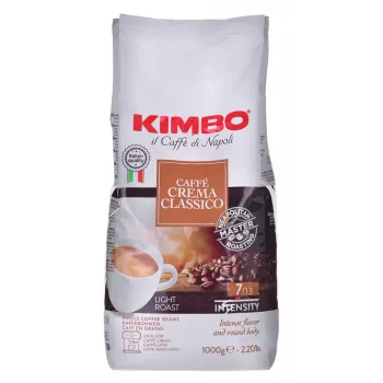 SKrudintos kavos pupelės KIMBO Caffe Crema Classico 1 kg, gamintojas KIMBO S.p.A.