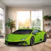 3D dėlionė 158 dalių Lamborghini Huracan EVO žalia