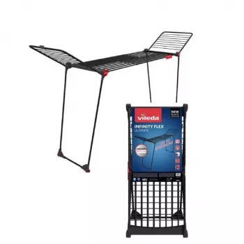 Ant grindų pastatomas stovas VILEDA Infinity Flex Ultimate — plieninis, juodas, 1 vnt., 5 metų garantija