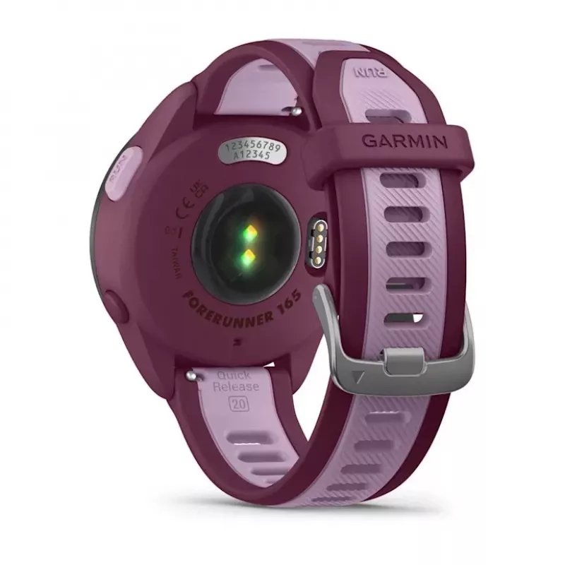 Išmanusis laikrodis GARMIN Forerunner 165 Music, 43 mm polimerinis korpusas, 1,2 colio AMOLED 390x390, GPS/GLONASS/Galileo, 5 ATM, 11 dienų baterija