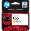 HP 655 Geltona Originali Ink Advantage kasetė, Geltona, 1 vnt., 600 puslapių
