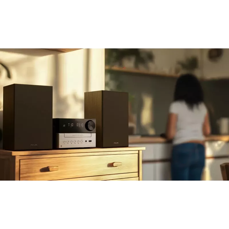 Philips TAM3205M2 garso sistema Namų garso mikro sistema 20 W Juoda, Sidabrinė