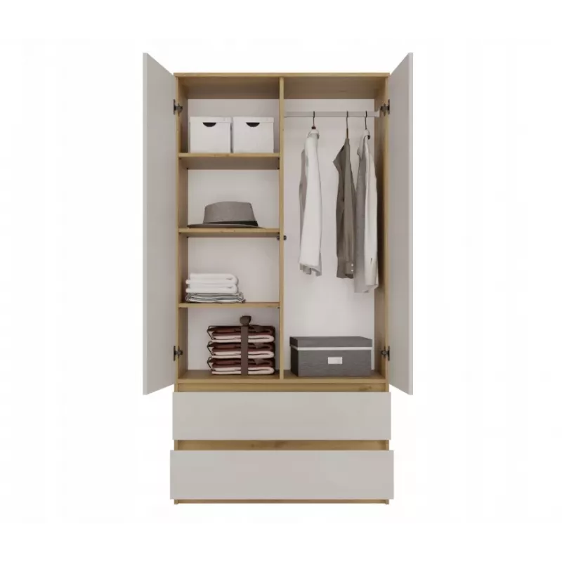 MALWA SS-90 wardrobe artisan ąžuolas/kašmyro