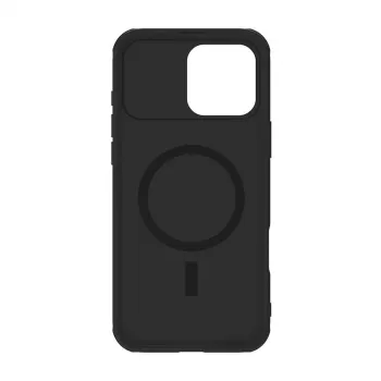 Apsauginis telefono dėklas Nillkin CamShield Pro, skirtas iPhone 16 Plus, juodas, slankiojanti kameros užsklanda