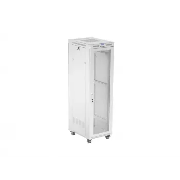 LANBERG FF01-6842-23SL 42U 600x800 mm tinklinėmis priekinėmis ir galinėmis durelėmis stovo spinta