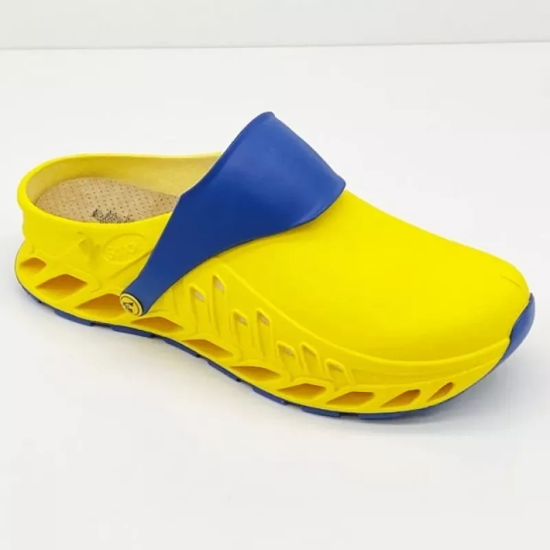 Scholl Evoflex – unisexiniai užsegami batai, geltoni, 38 dydis