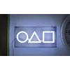 Stalinė ir pakabinama lempa Paladone LED Neon Light Squid Game dizaino PP13775SG