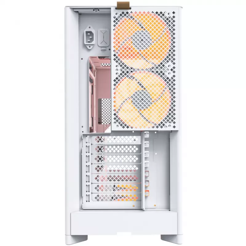 PC korpusas Montech HS02 PRO Midi Tower baltas