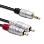 Garso kabelis Qoltec 52341 3 m 2xRCA 3,5 mm juodas