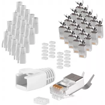 Laidų jungtis RJ-45 ShiverPeaks 72067-20GR Pilka