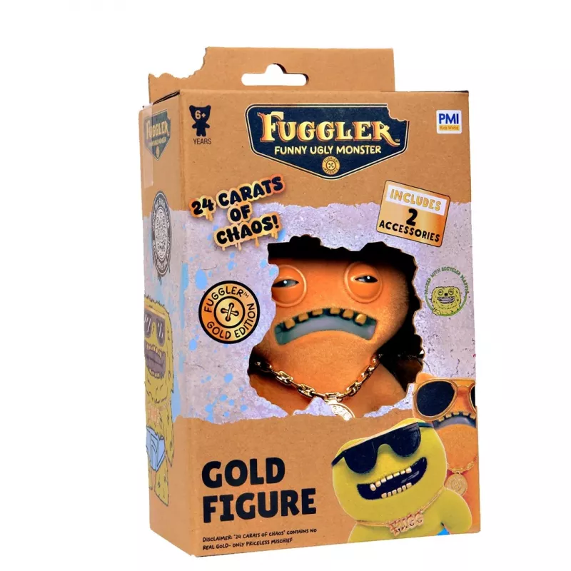 Veiksmo figūrėlė p.m.i kids world FUGGLER S3 GOLD EDITION - GOLD FIGURE VER.C
