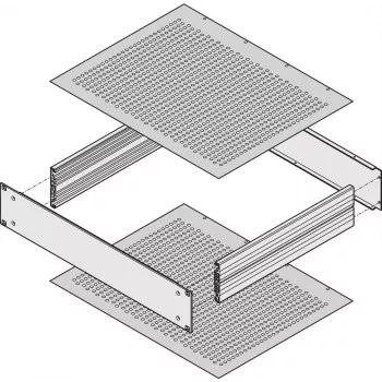 Schroff Cover Plate 400D PERF. (30860513)