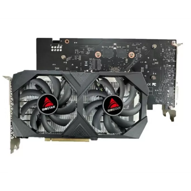 Vaizdo plokštė BIOSTAR GeForce RTX 3050 6GB GDDR6 PCIe 4.0, 2304 CUDA branduoliai, 96 bitų, 2x ventiliatoriai, 225×43 mm